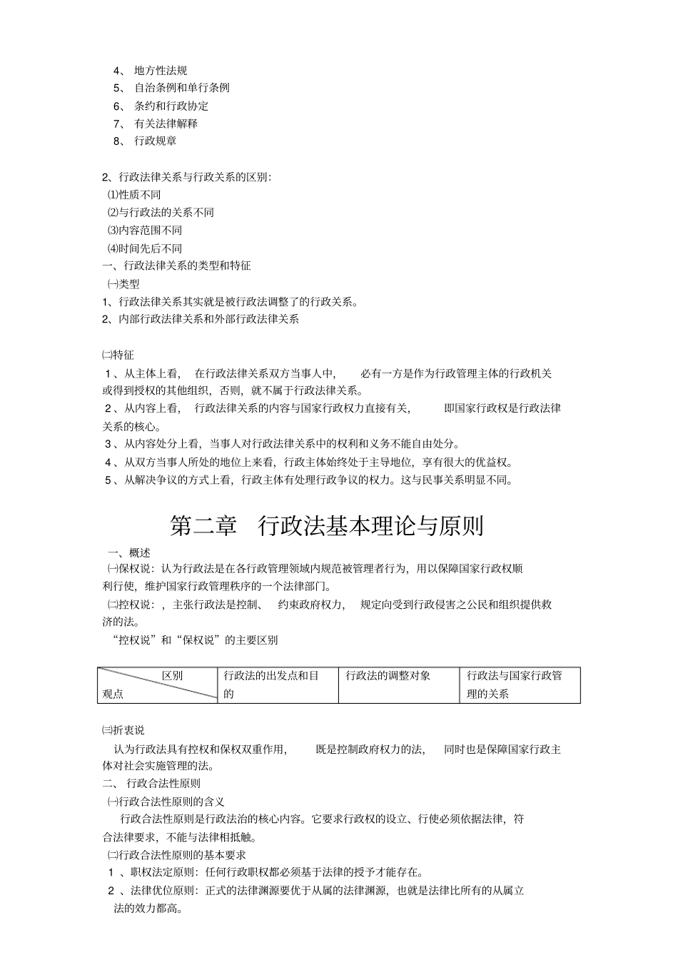 完整版行政法与行政诉讼法笔记文档良心出品_第2页