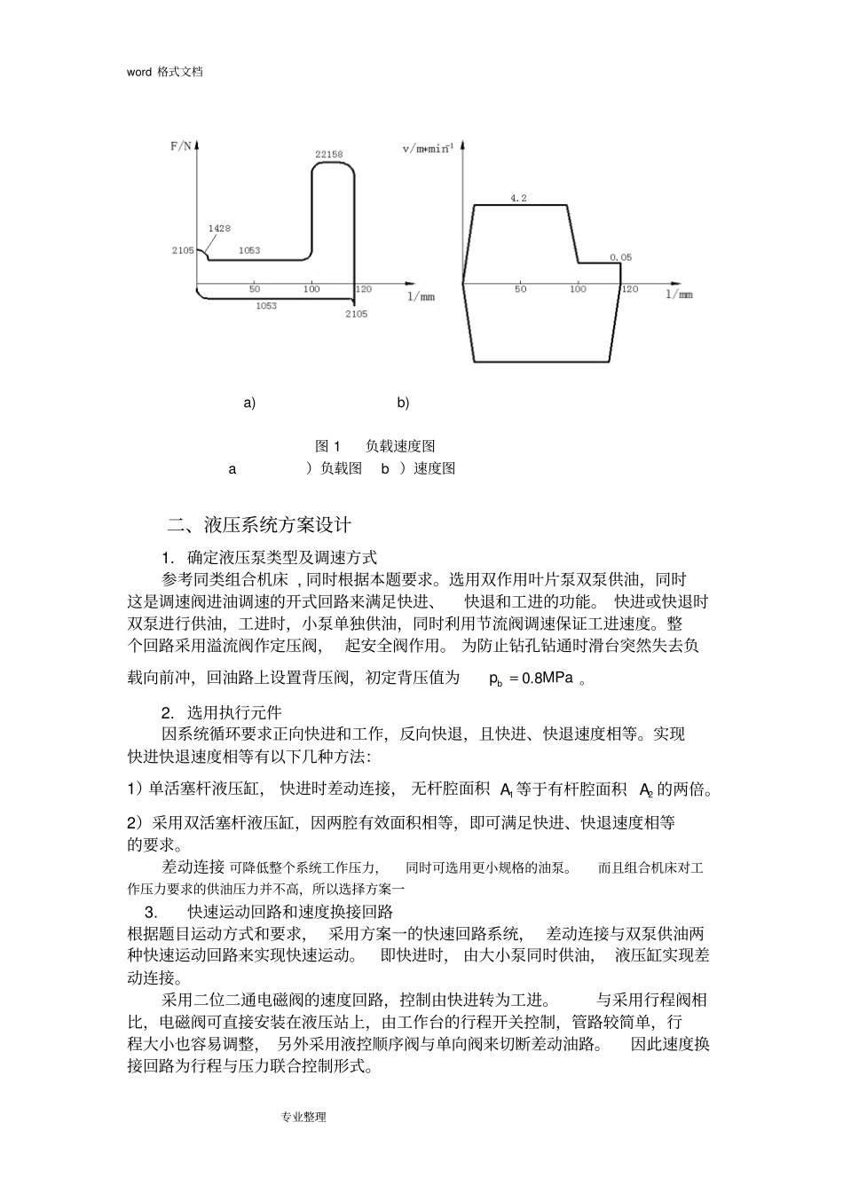 完整版设计一卧式单面多轴钻孔组合机床动力滑台的液压系统。_第2页