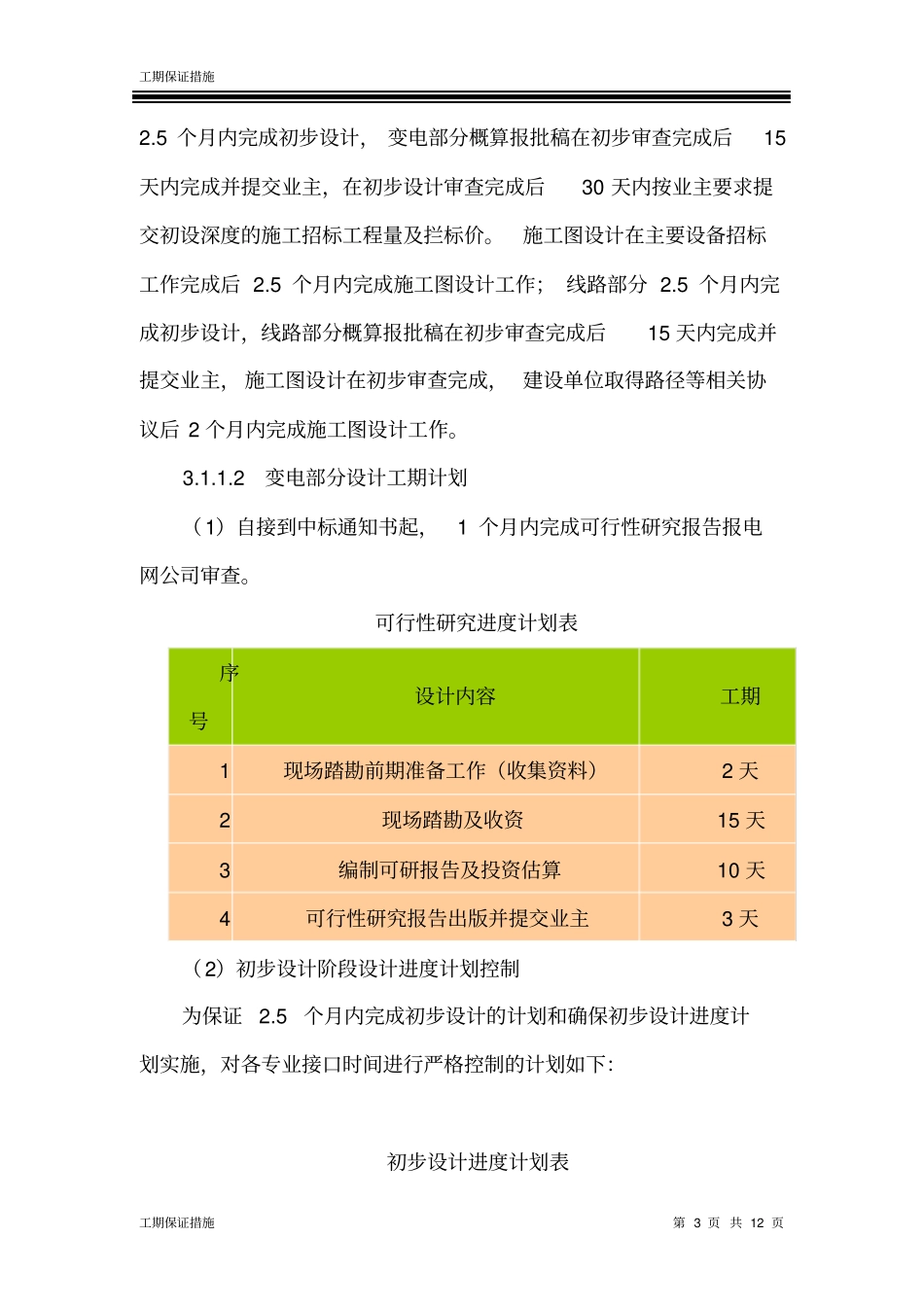 完整版设计工期保证措施文档良心出品_第3页