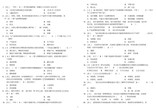 完整版设计美学期末考试题库文档良心出品