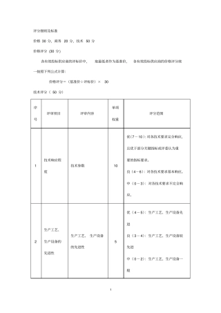 完整版评分细则及标准