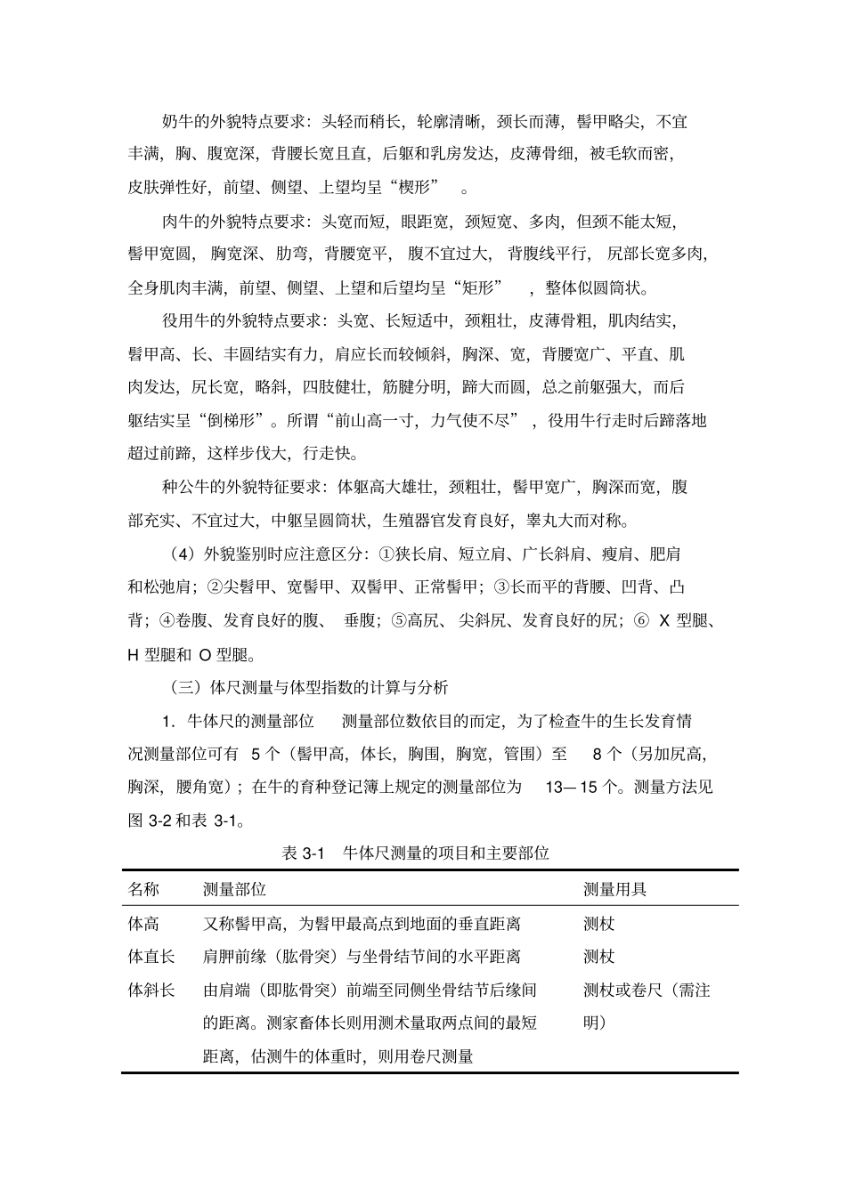 完整版试验牛的外貌部位的认识及体重估测_第3页