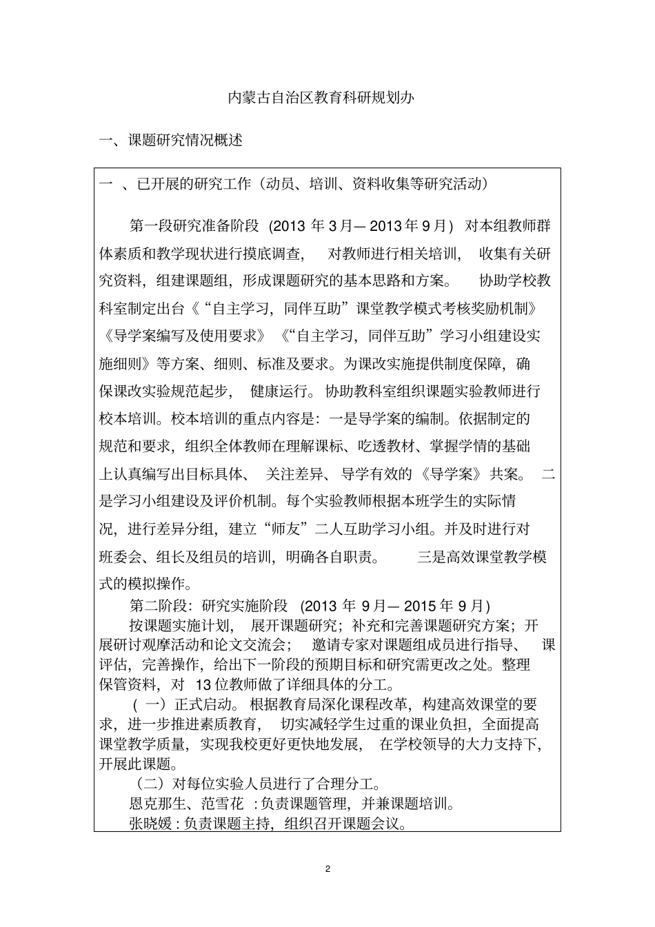 完整版课题研究中期检查表_第2页