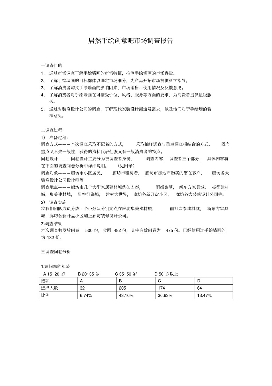 完整版调查问卷分析模板文档良心出品_第1页
