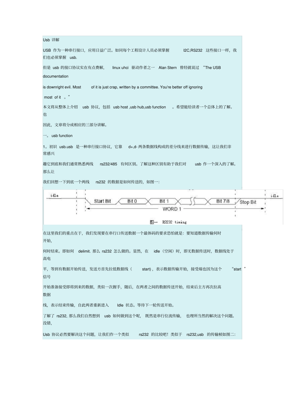 完整版通俗易懂的USB协议详解转载_第1页