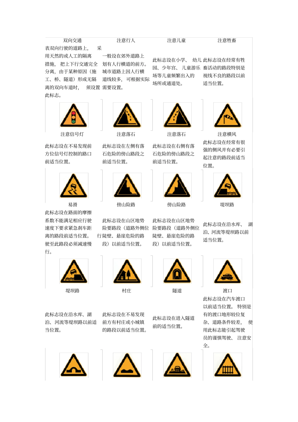 完整版道路交通标志和标线GB5768-2009_第2页