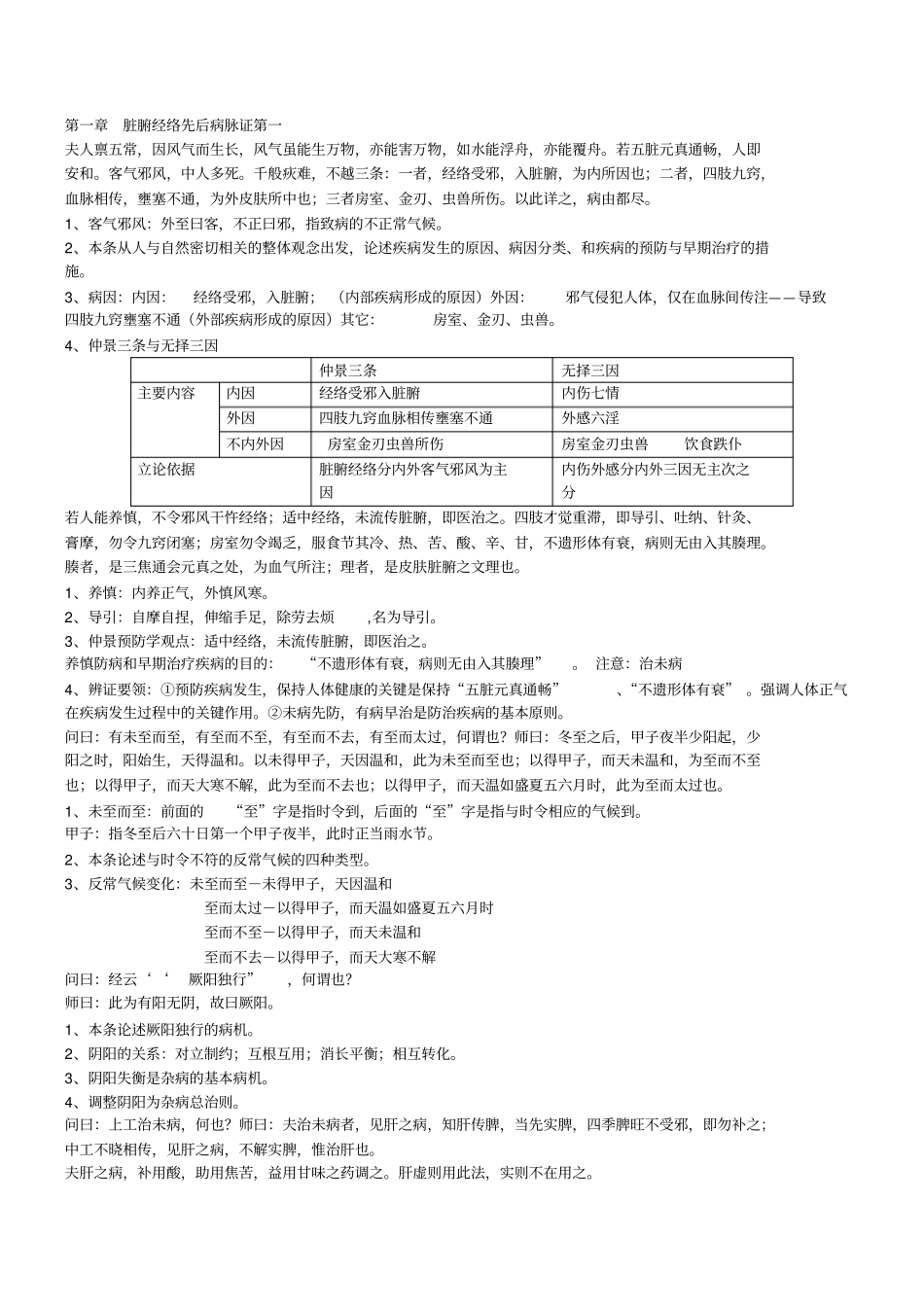 完整版金匮要略重点复习资料_第1页