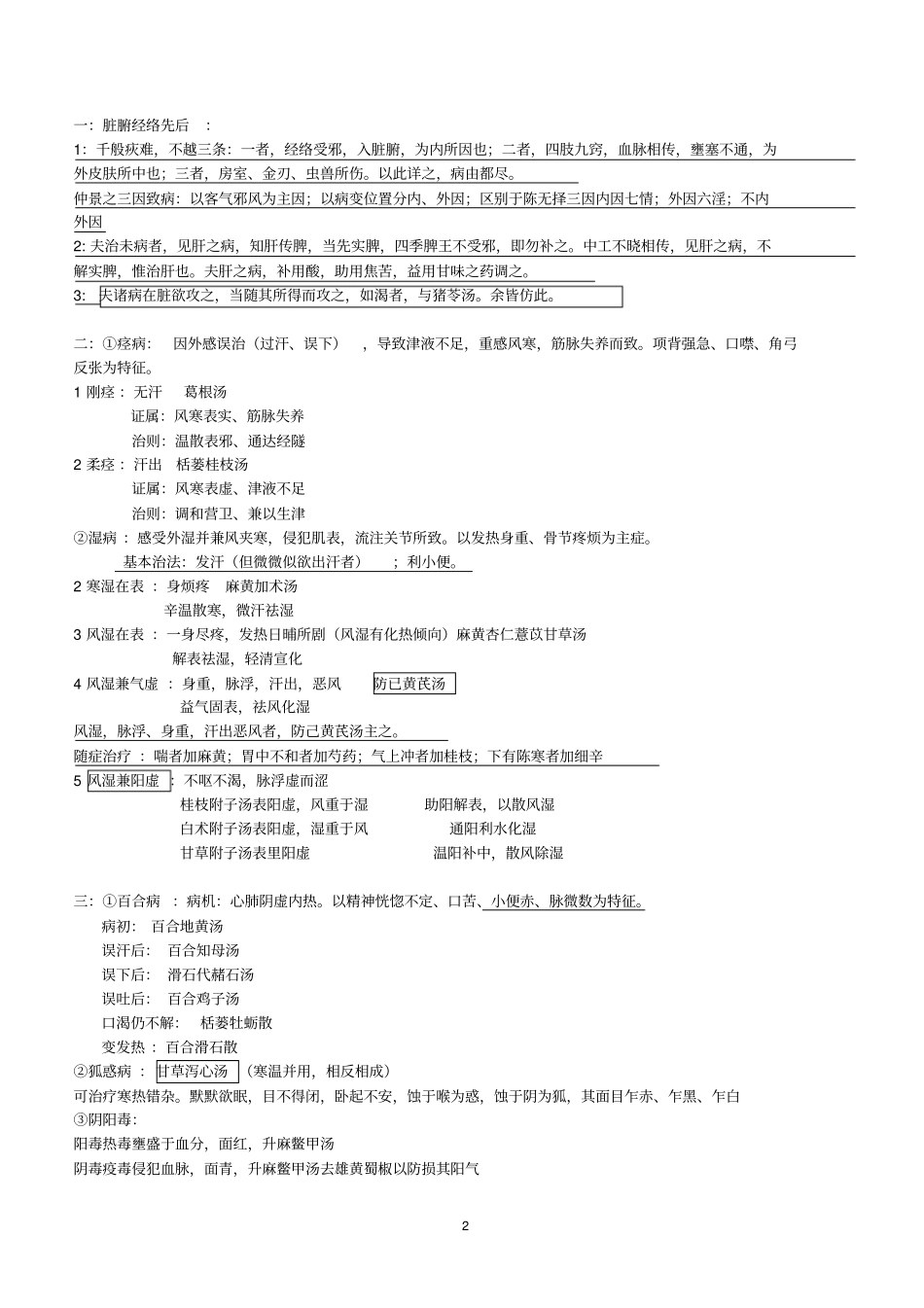 完整版金匮要略知识点整理_第2页