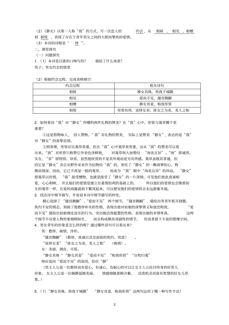 完整版静女知识点,推荐文档_第2页