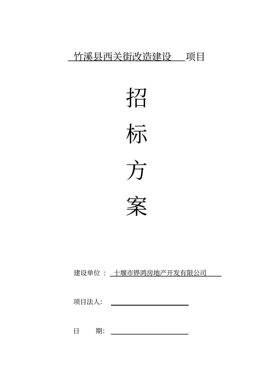 完整版项目招标方案_第1页