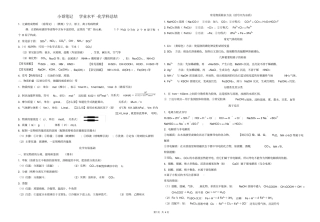 完整版高中化学学业水平考试知识点总结