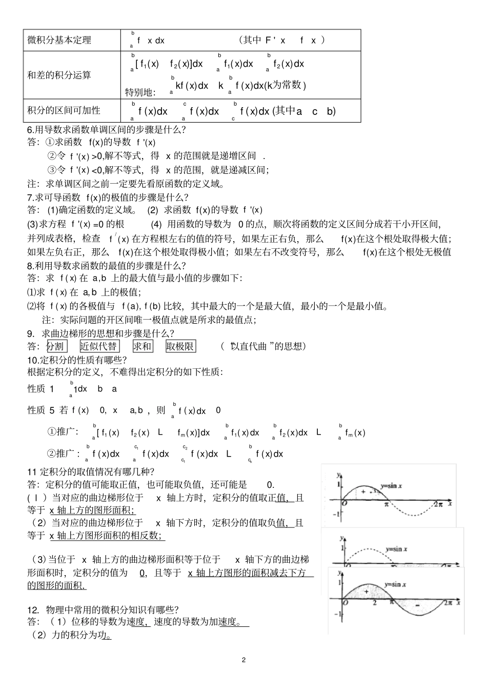 完整版高中数学人教版选修2,3知识点总结,推荐文档_第2页