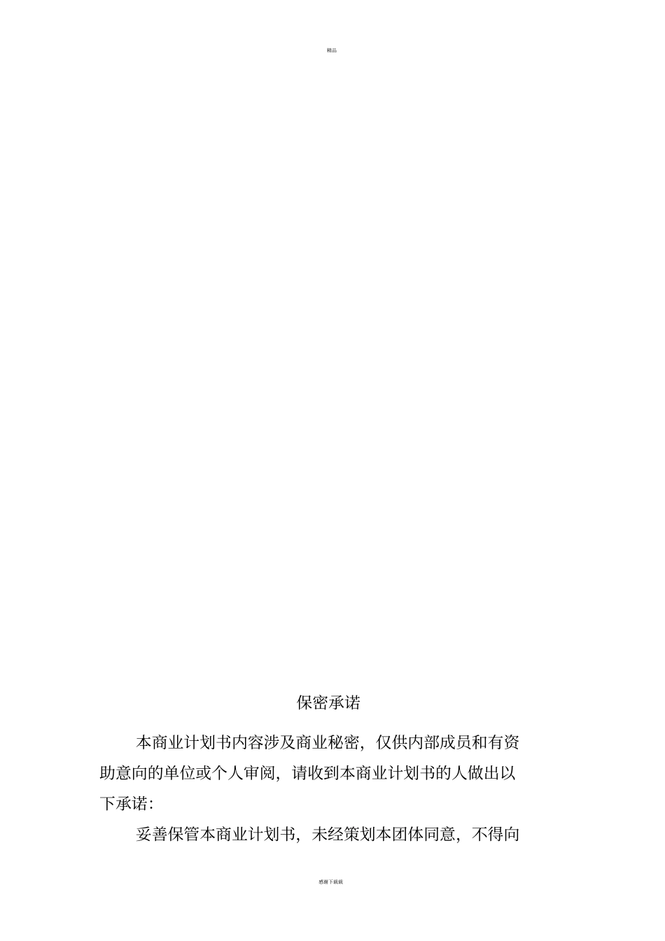 完整的商业计划书模板_第2页