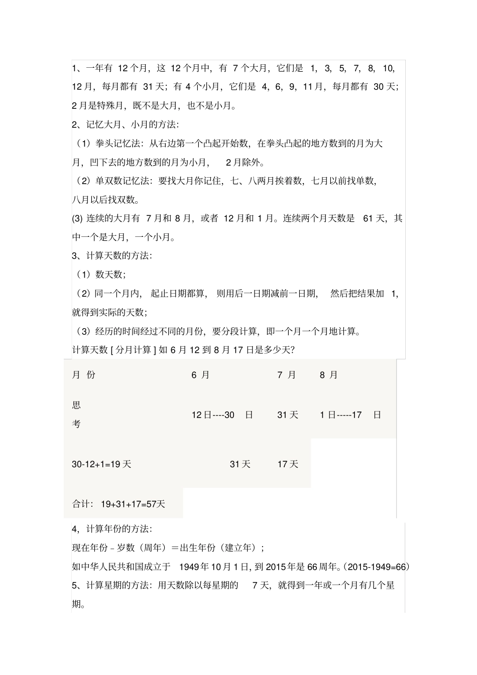 完整苏教版三年级下册数学复习资料_第3页