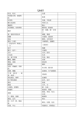完整苏教版九年级上册英语单词默写表