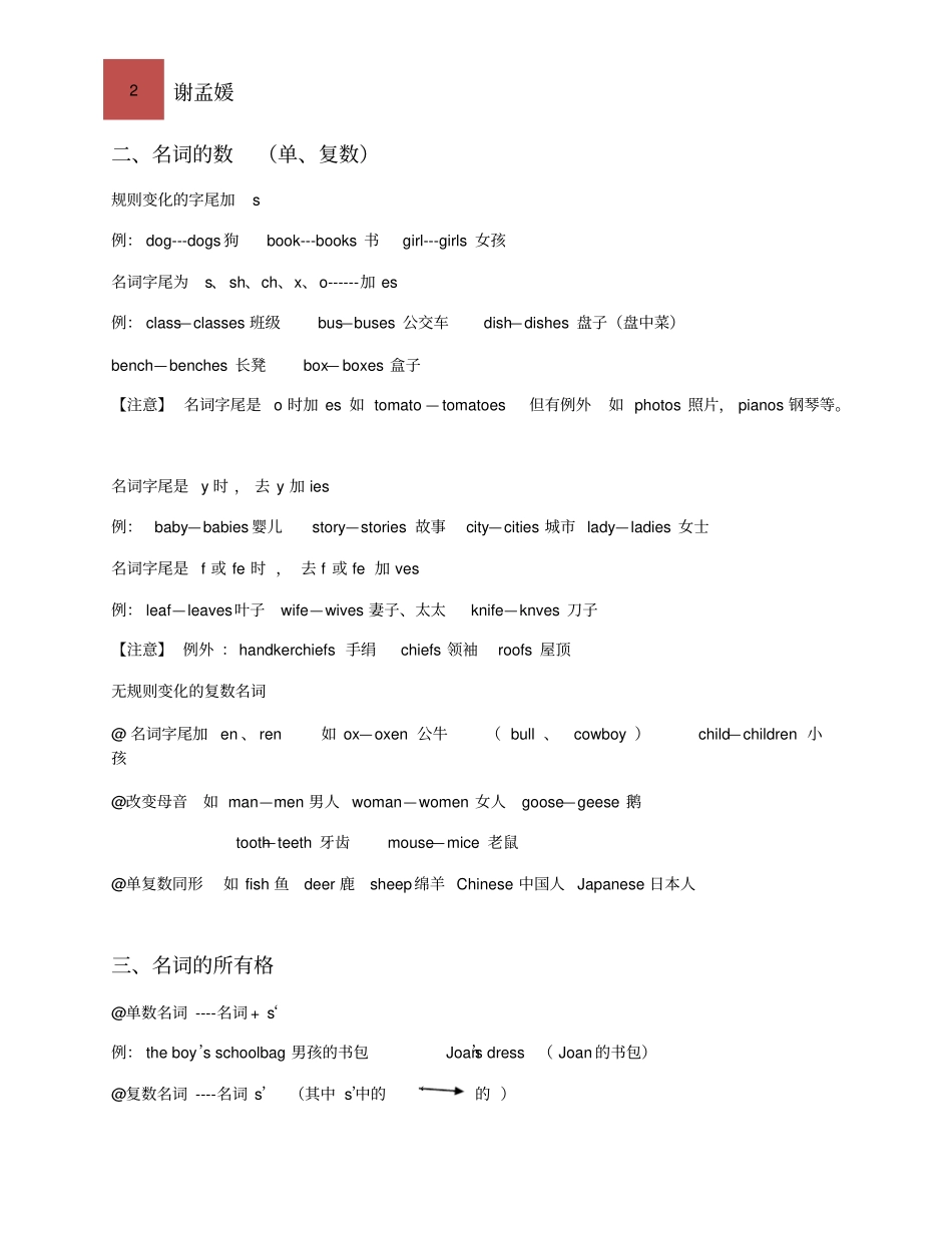 完整谢孟媛初级文法讲义_第2页