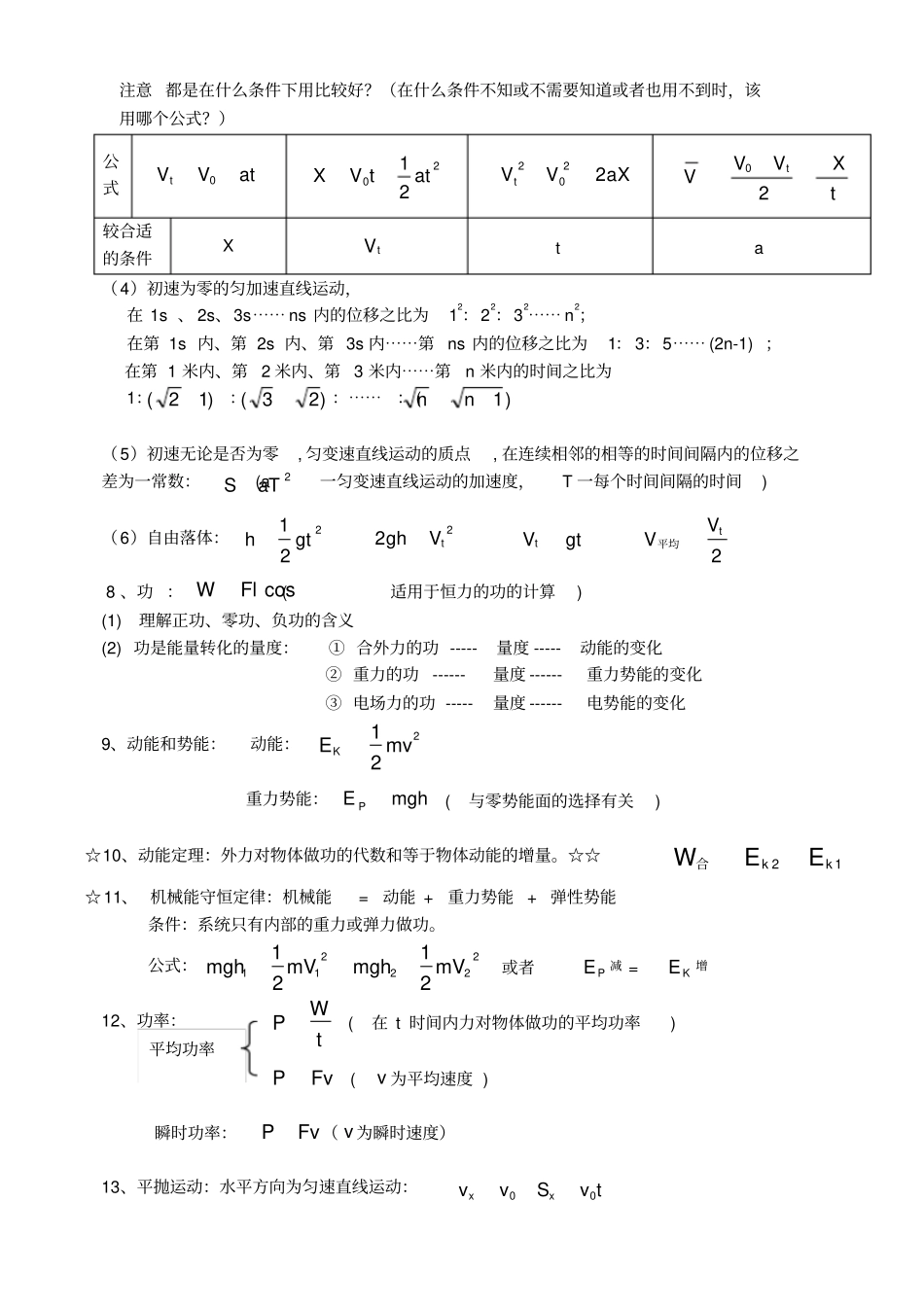 完整高中物理化学公式大全,推荐文档_第2页