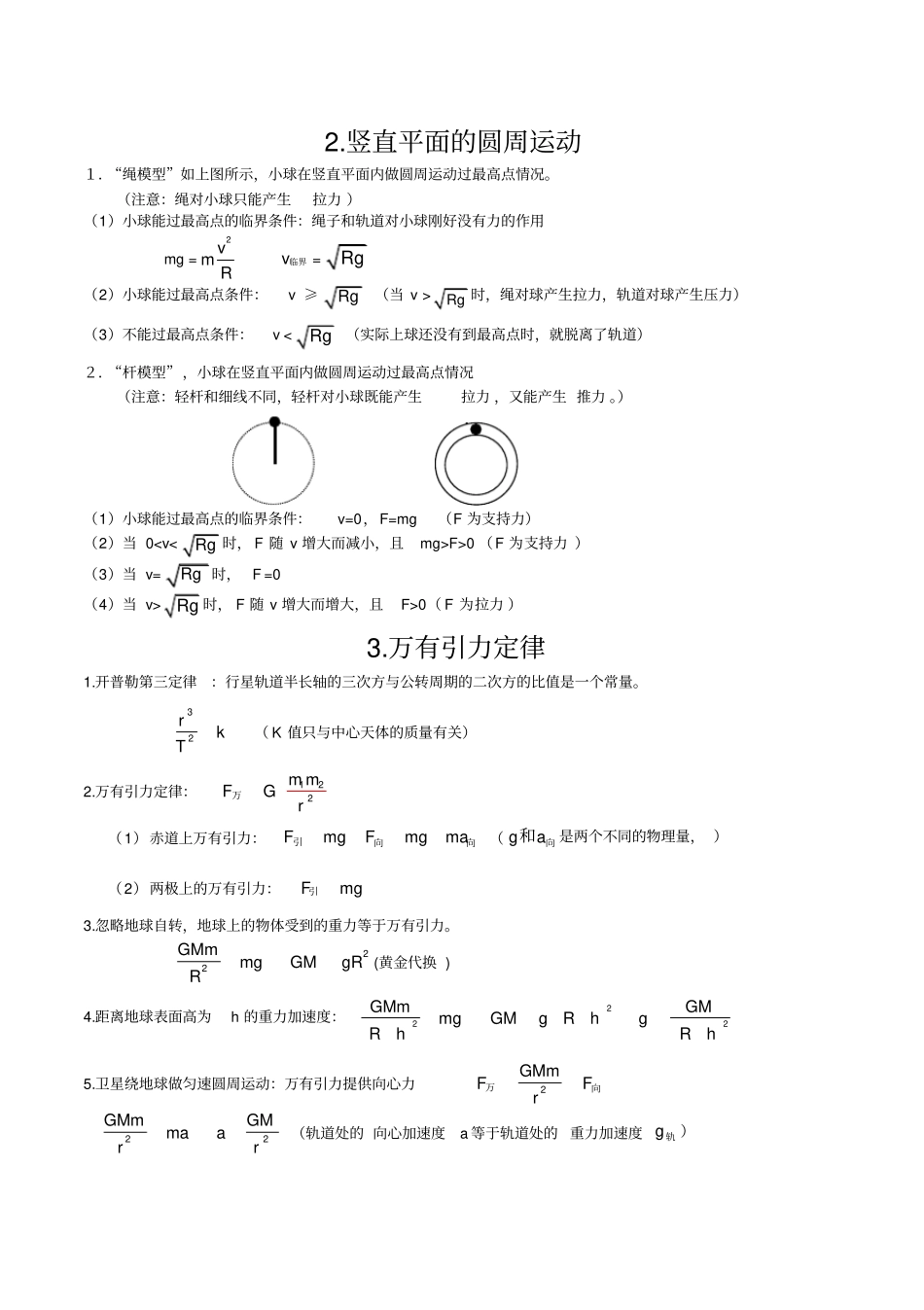 完整高中物理圆周运动知识点,推荐文档_第2页