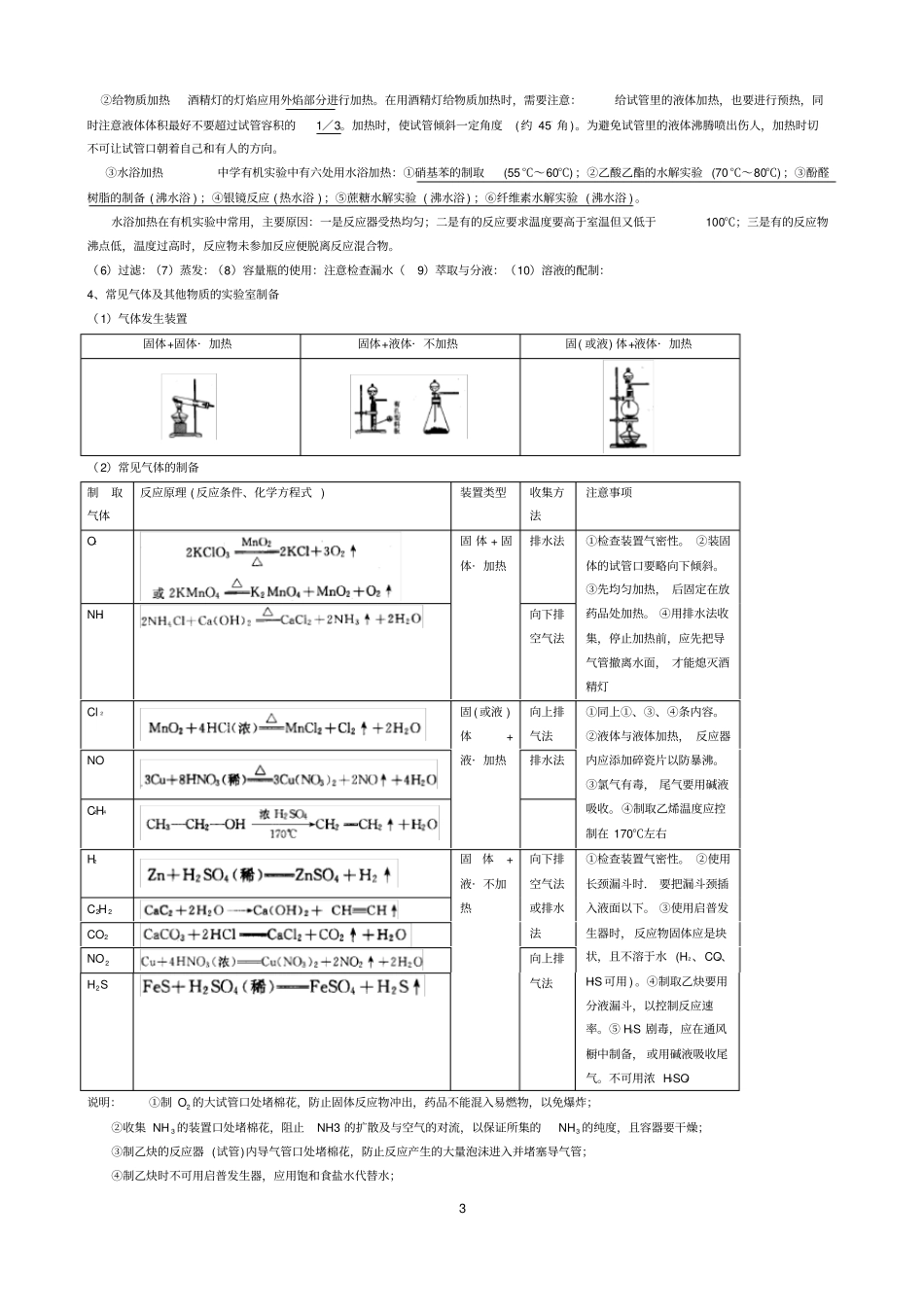 完整高考化学试验题技巧总结,推荐文档_第3页