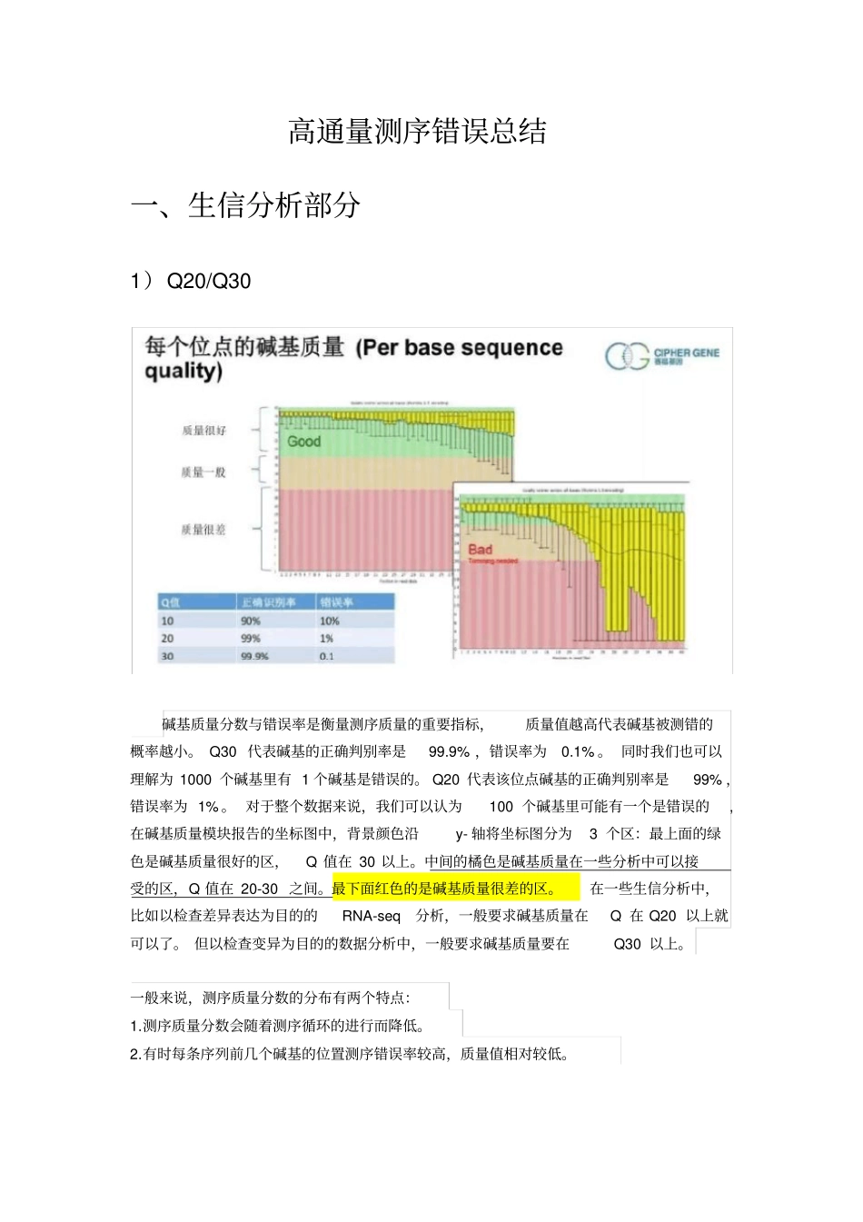 完整高通量测序NGS数据分析中的质控_第1页