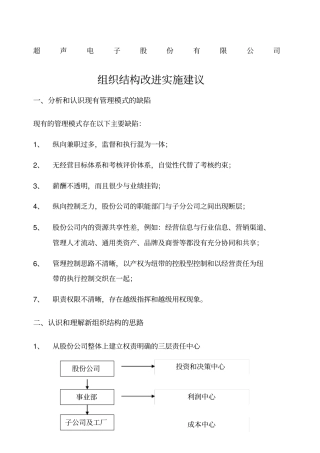 实施组织结构建议步骤