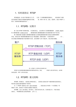 实时流协议rtsp