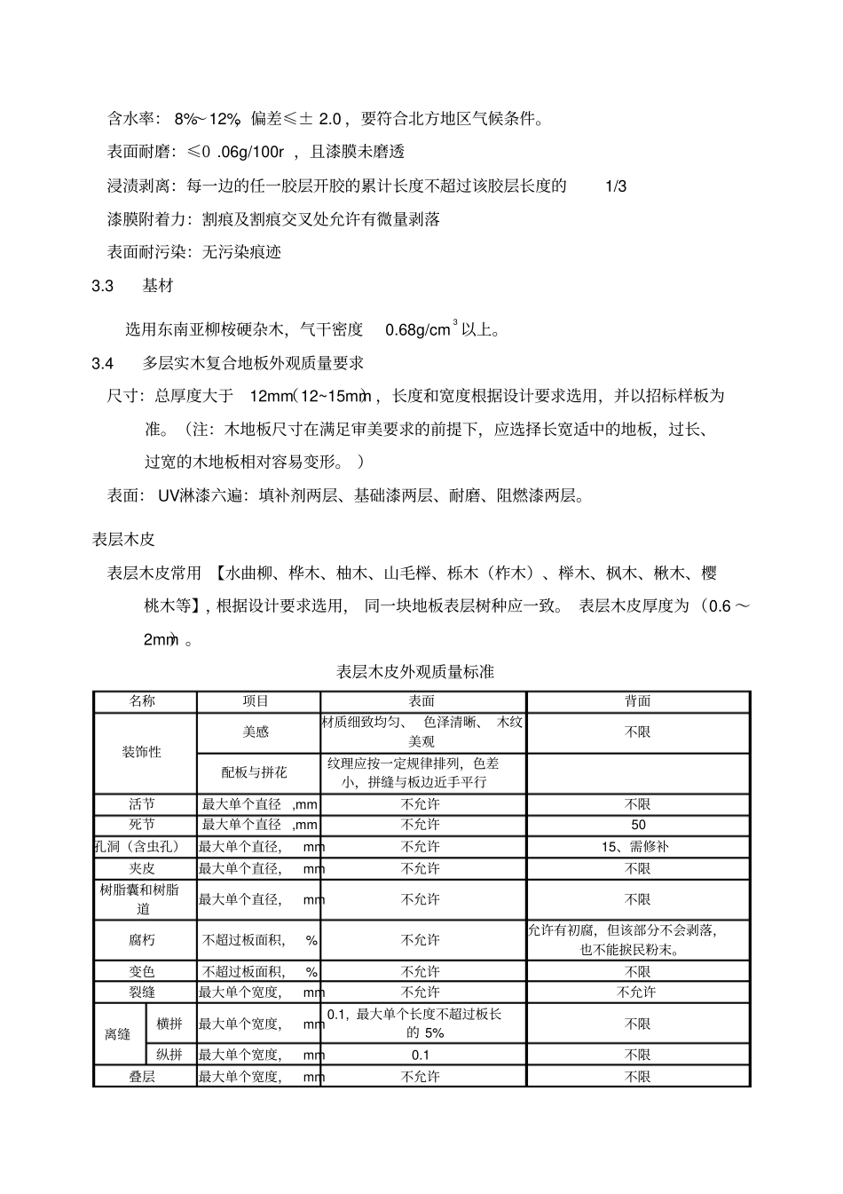 实木复合地板技术标准g_第2页