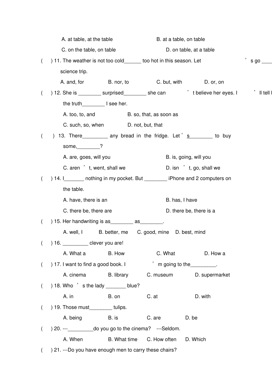 实英语小升初试卷_第2页