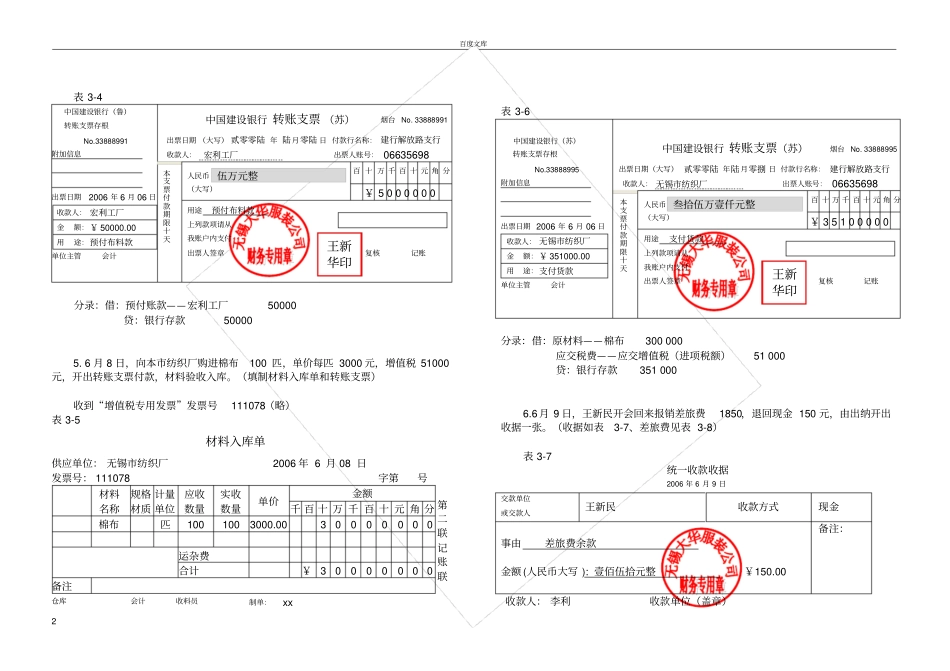 实训原始凭证的填制答案供参考_第2页