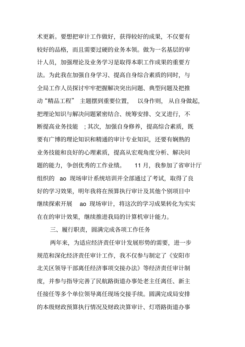 审计个人工作总结_第2页