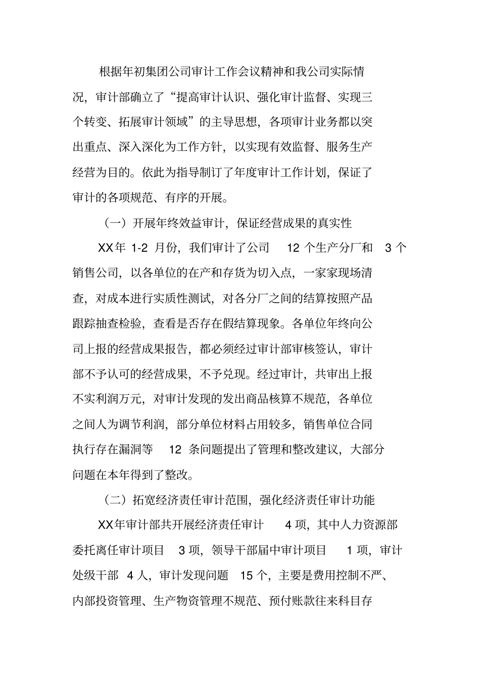 审计工作总结报告_第2页