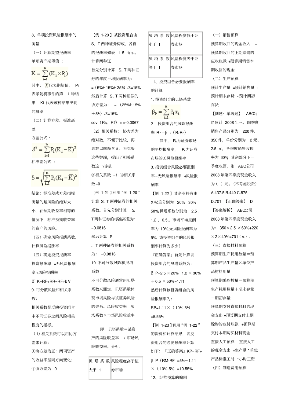 审计师考试必备公式_第2页