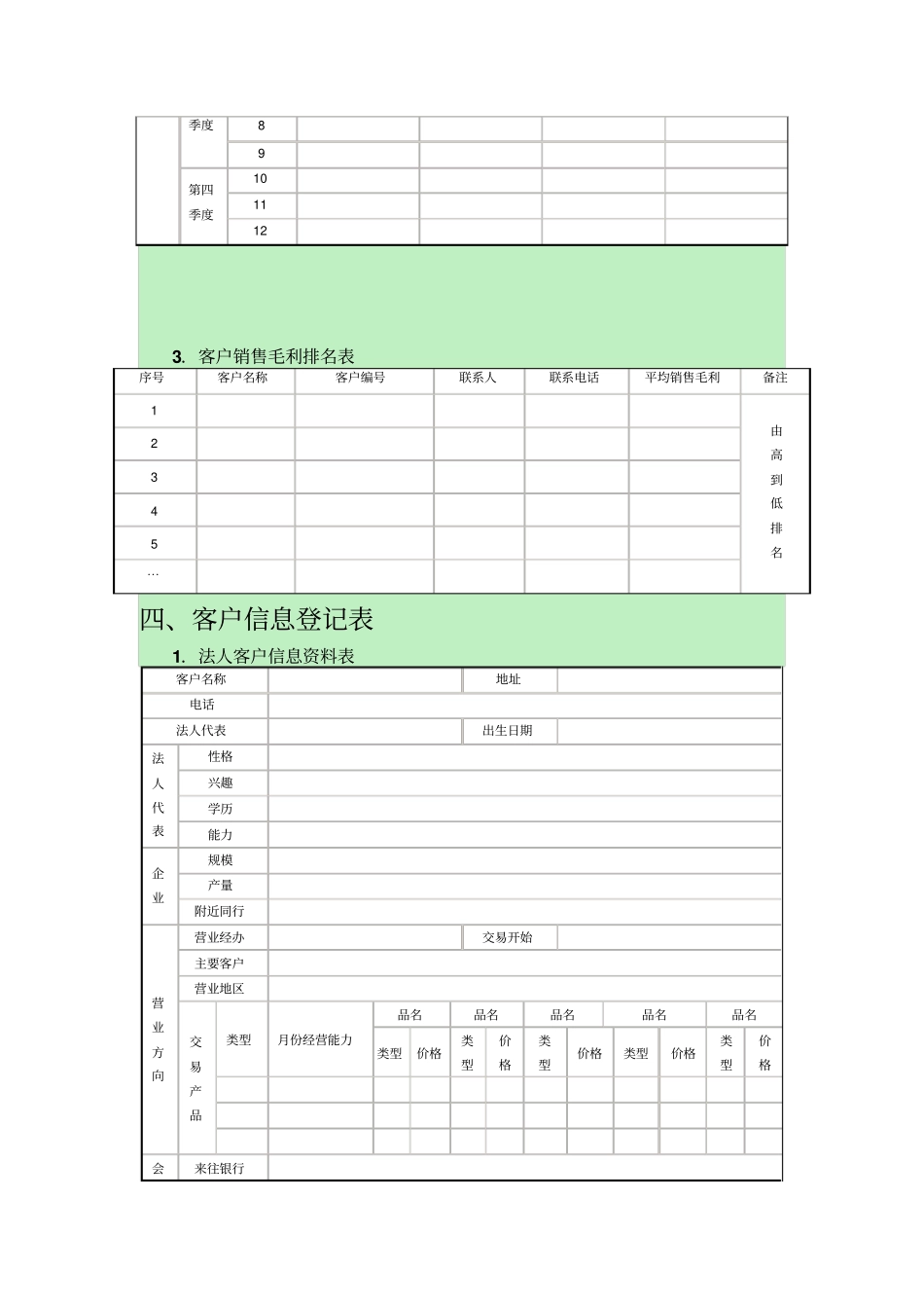 客户信息管理表格_第2页