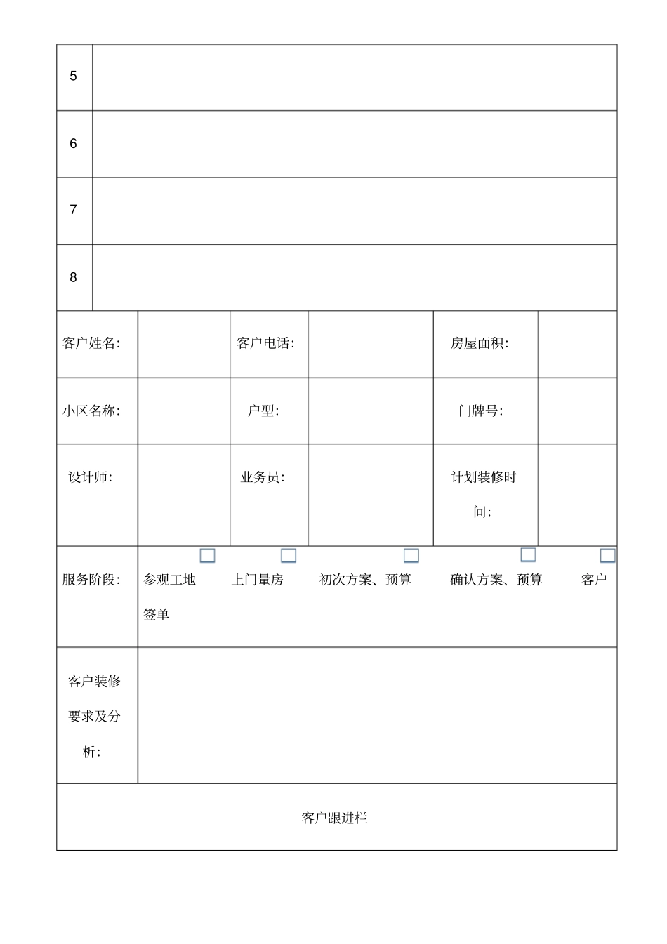 客户跟进表格_第2页