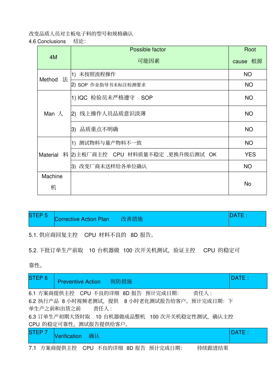 客诉d报告模板_第2页