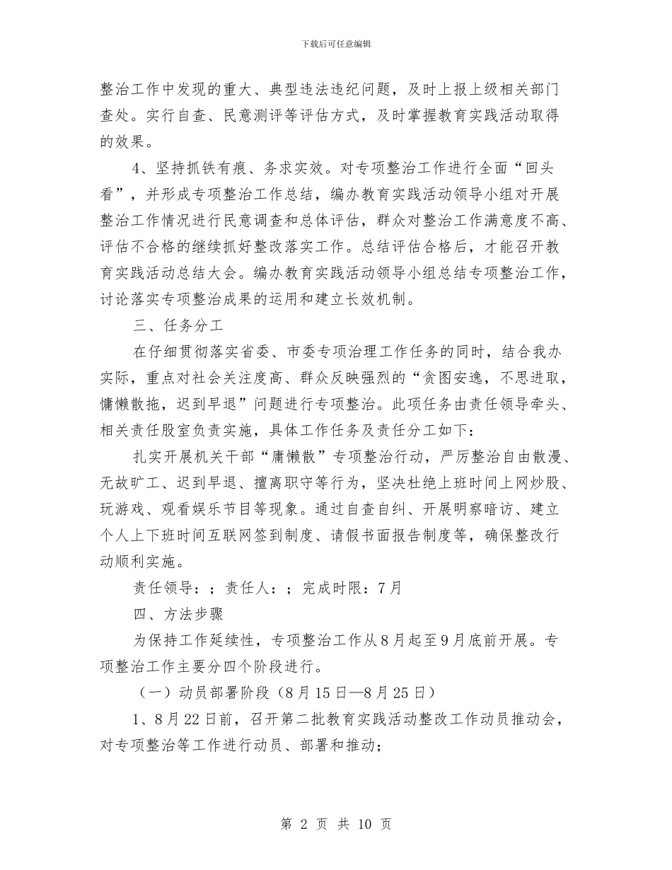 编办四风突出问题专项整治方案与编程培训心得体会汇编_第2页