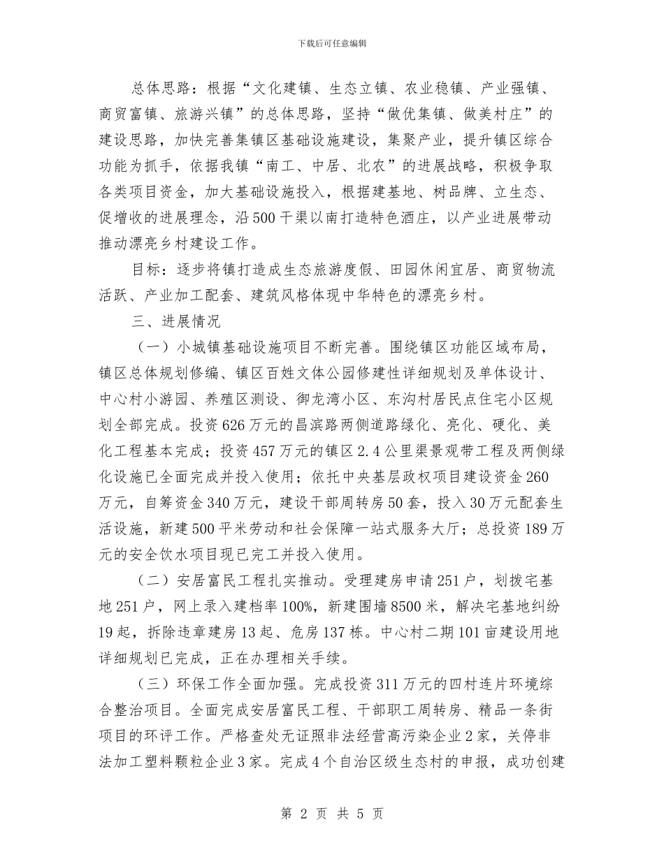 美丽乡村建设工作进展情况汇报与美好乡村建设点情况汇报汇编_第2页