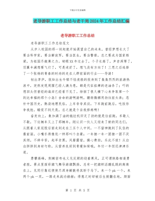 老导游职工工作总结与老干局2024年工作总结汇编