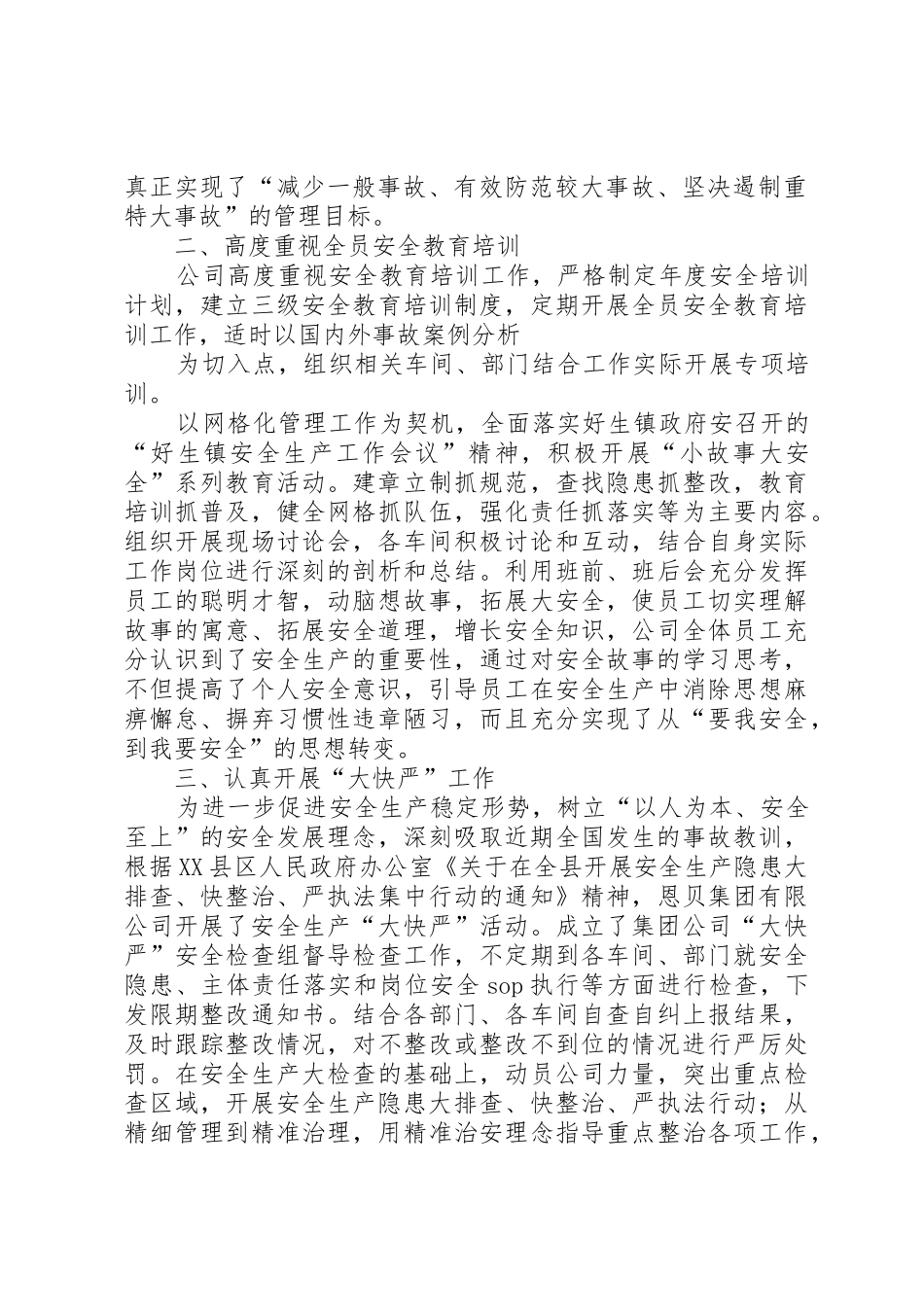 XX年度安全会议工作报告_第2页