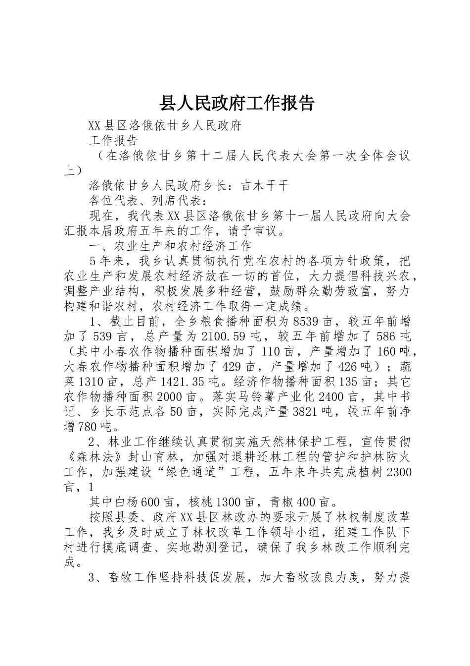 县人民政府工作报告_第1页