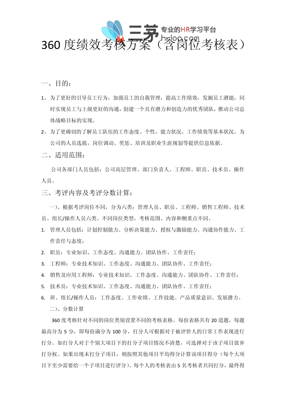 02360度绩效考核方案_第1页