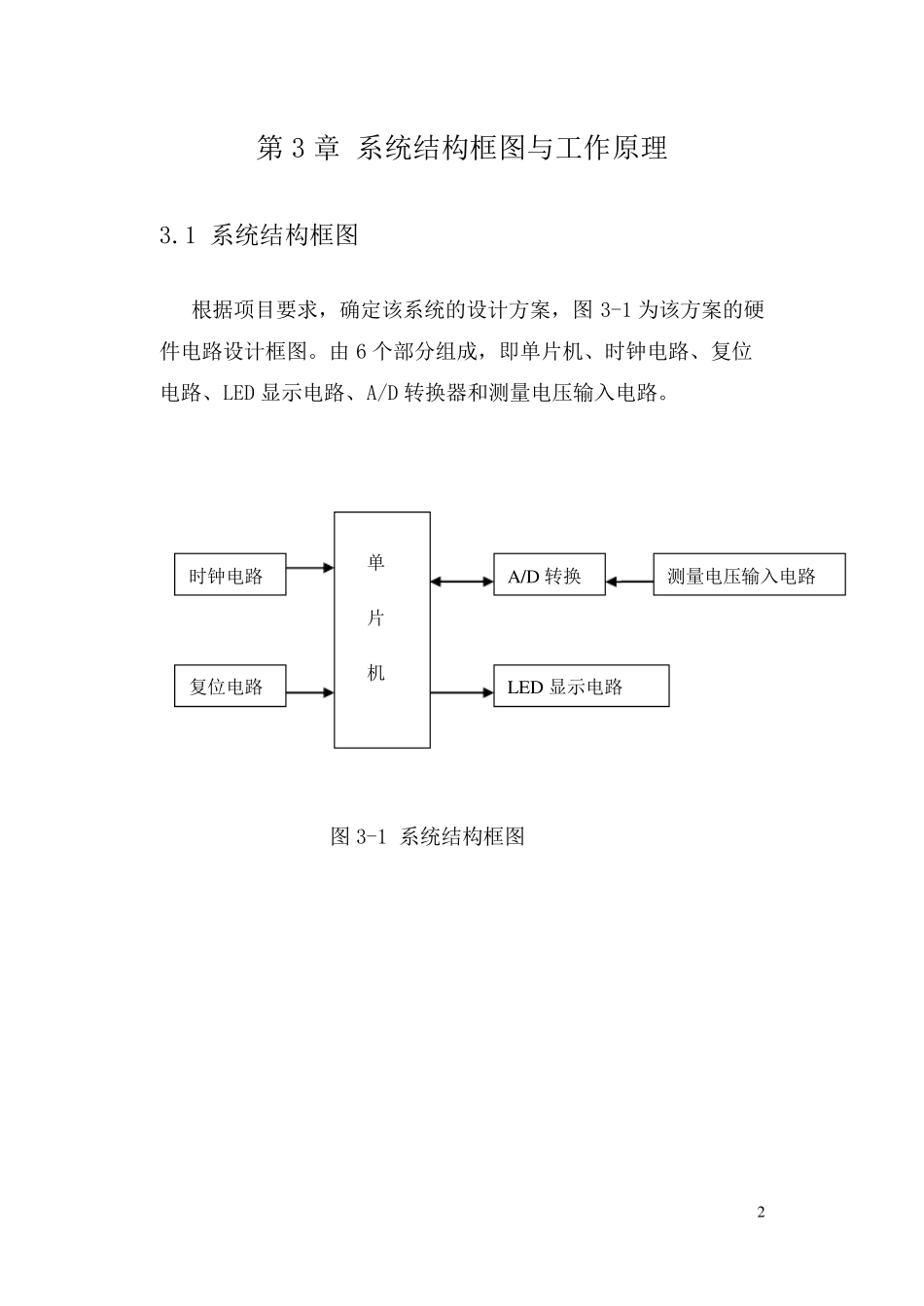 05V数字电压表单片机课程设计_第3页