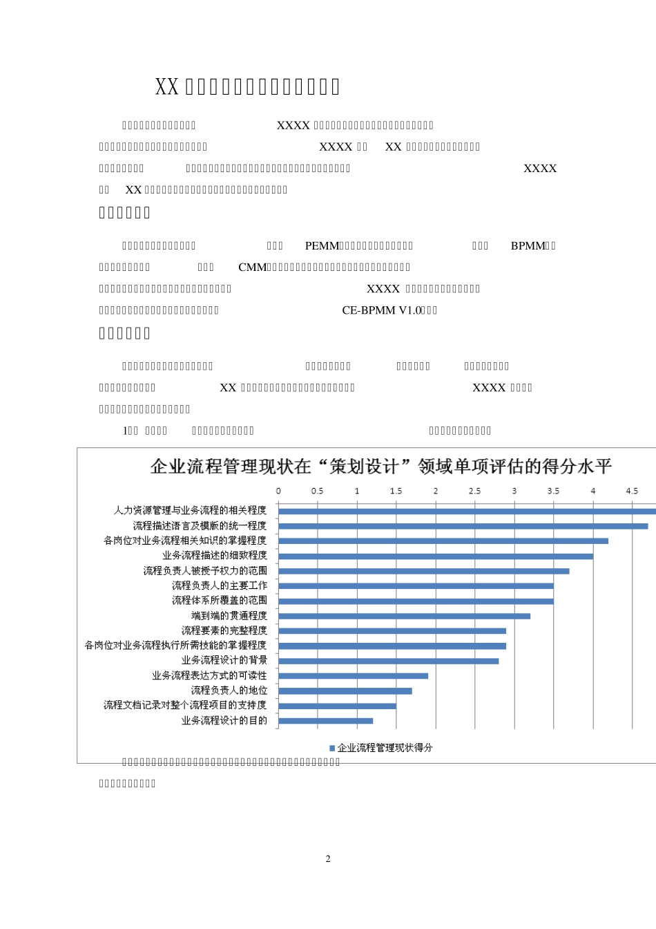 05XX企业流程管理成熟度评估报告V1.1_第2页