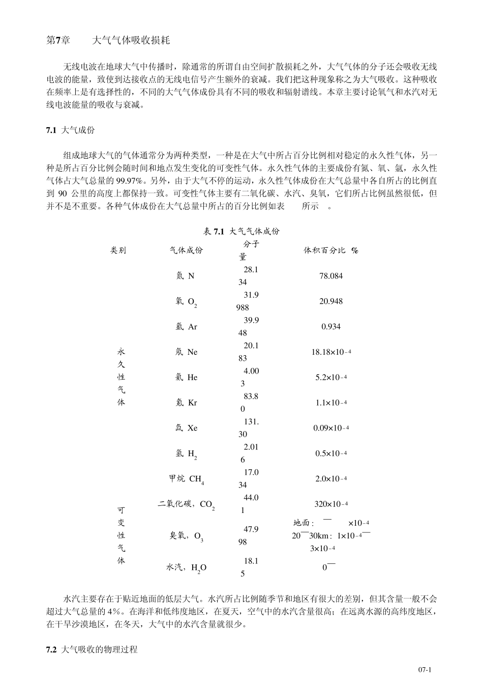 07大气气体吸收损耗_第1页