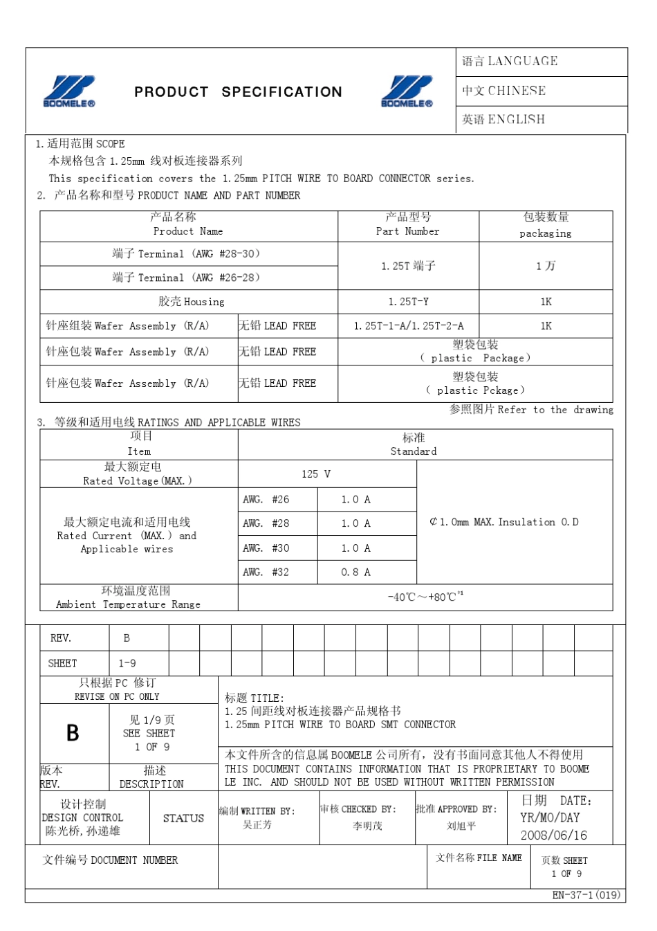 1.25mm端子规格书_第2页