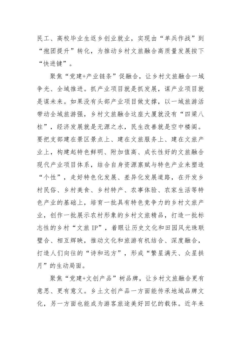 “党建+”引领乡村文旅融合高质量发展_第2页