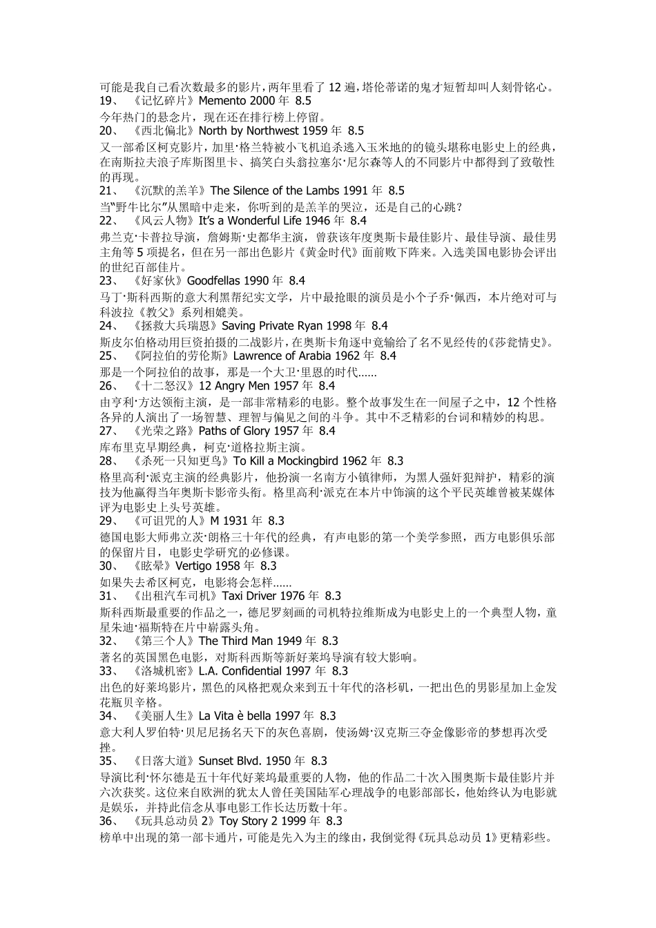 100部经典英语原声电影_第2页