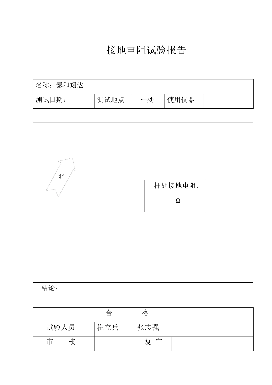 10kv电气设备高压试验报告_第3页