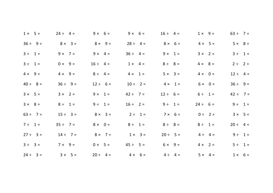 10以内乘除法_第1页