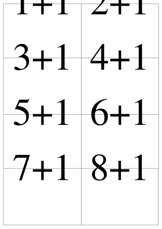 10以内加减法卡片